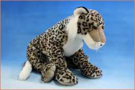 PLÜSCHTIER PLÜSCH SCHNEELEOPARD BABY 60 cm NEU Leopard Stoffleopard 